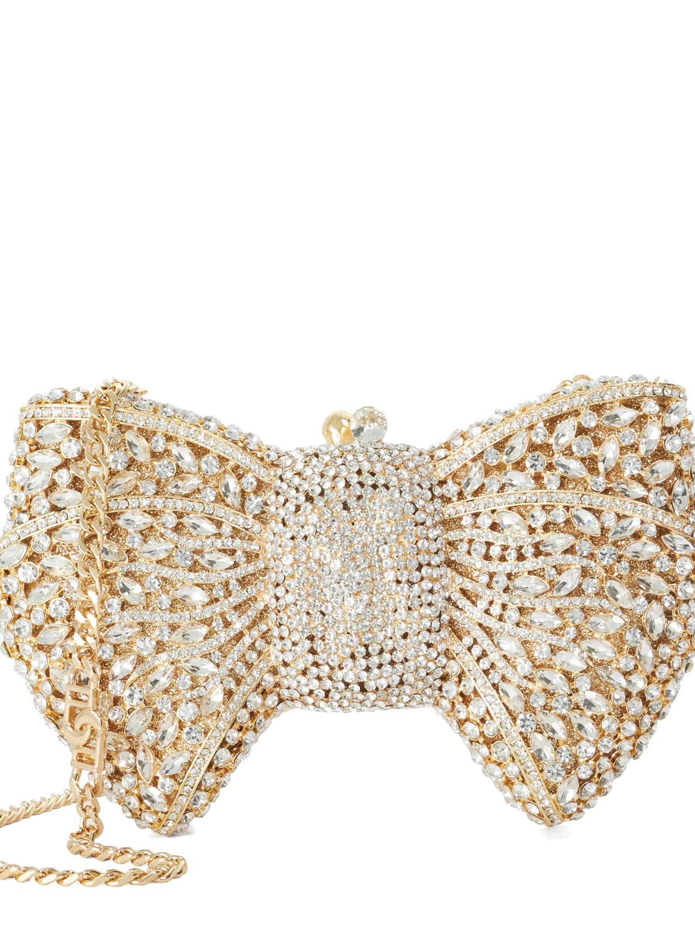 Dune LONDON Clutch 'Enchant' in Goud: voorkant