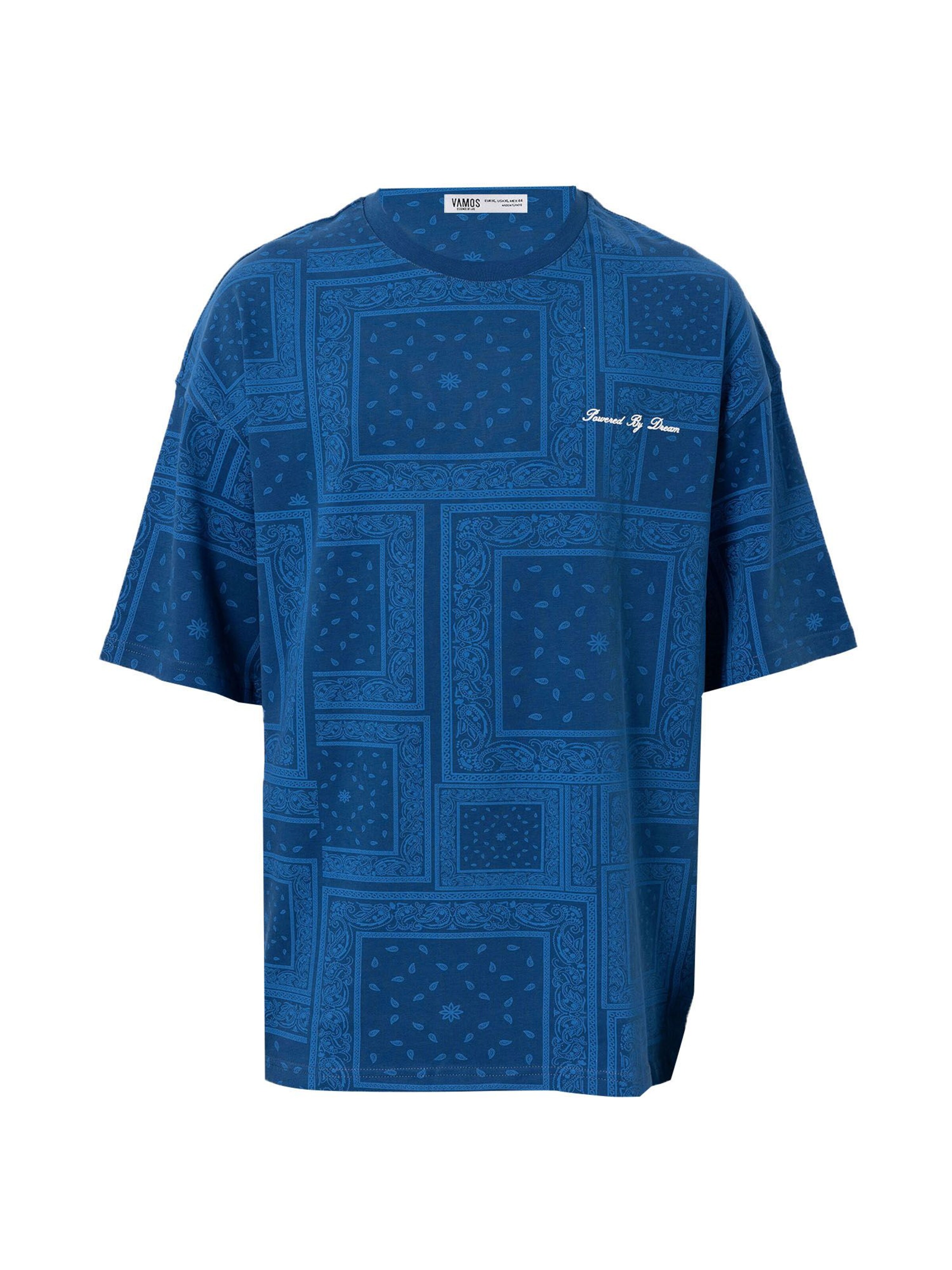 VAMOS CLO T-shirt i blå: framsida