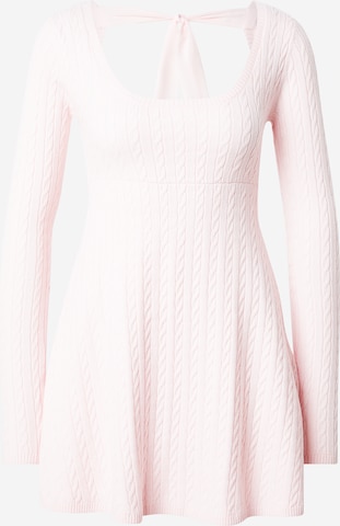 HOLLISTER Sukienka z dzianiny w kolorze różowy: przód