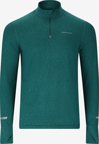 ENDURANCE Midlayer 'Tune' in Grün: Vorderseite