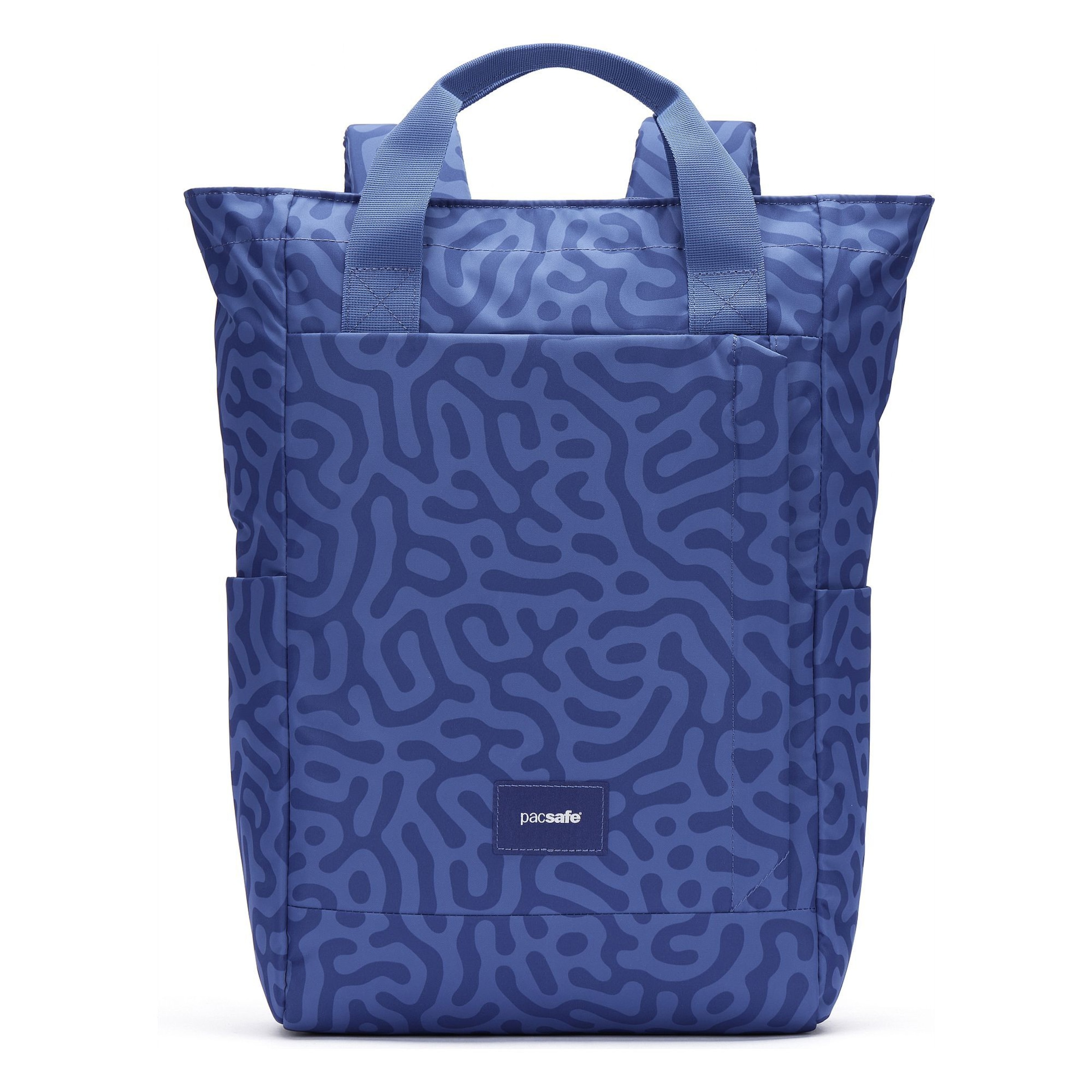 Pacsafe Rugzak in Blauw: voorkant