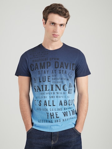 CAMP DAVID Shirt in Blue: front