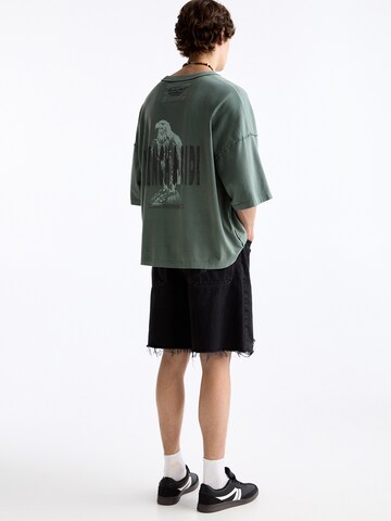 Pull&Bear T-Shirt in Grün