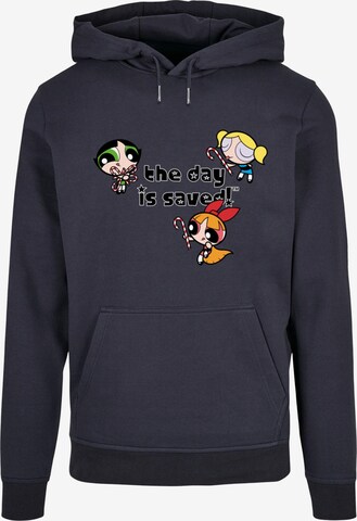 ABSOLUTE CULT Sweatshirt 'The Powerpuff Girls - The Day Is Saved' in Blauw: voorkant