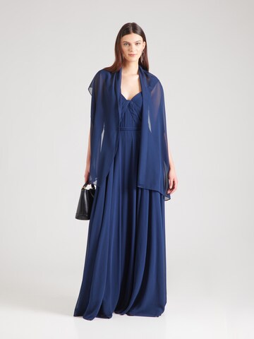 mascara Evening Dress in Blue