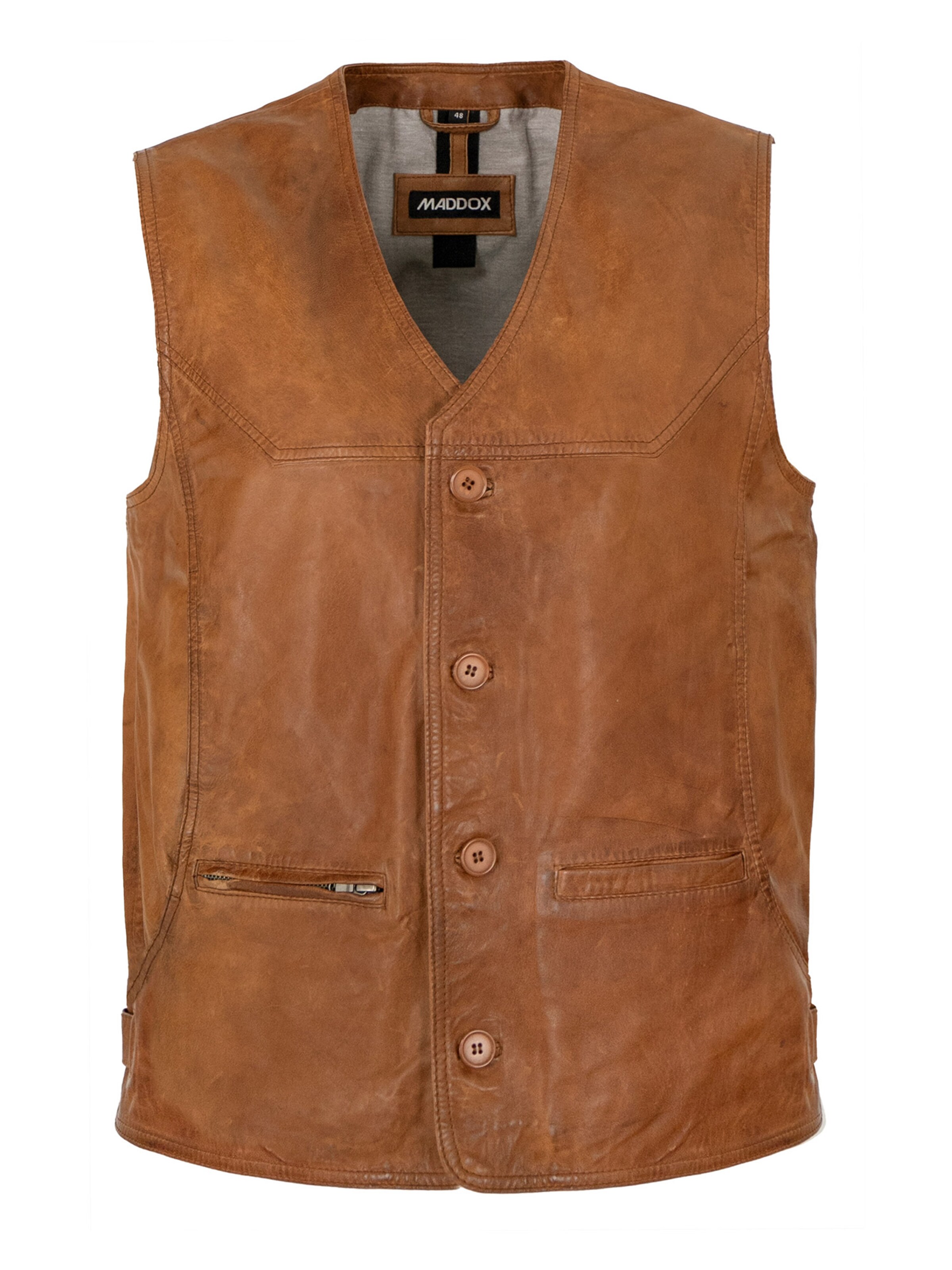 MADDOX Vest 'Georgio' in Brown: front