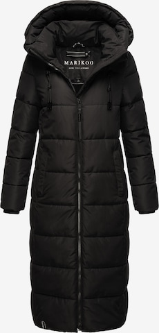 MARIKOO Toiminnallinen pitkä takki 'Nadeshikoo XVI' värissä musta: edessä
