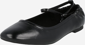 Bata Ballet Flats with Strap in Black: front