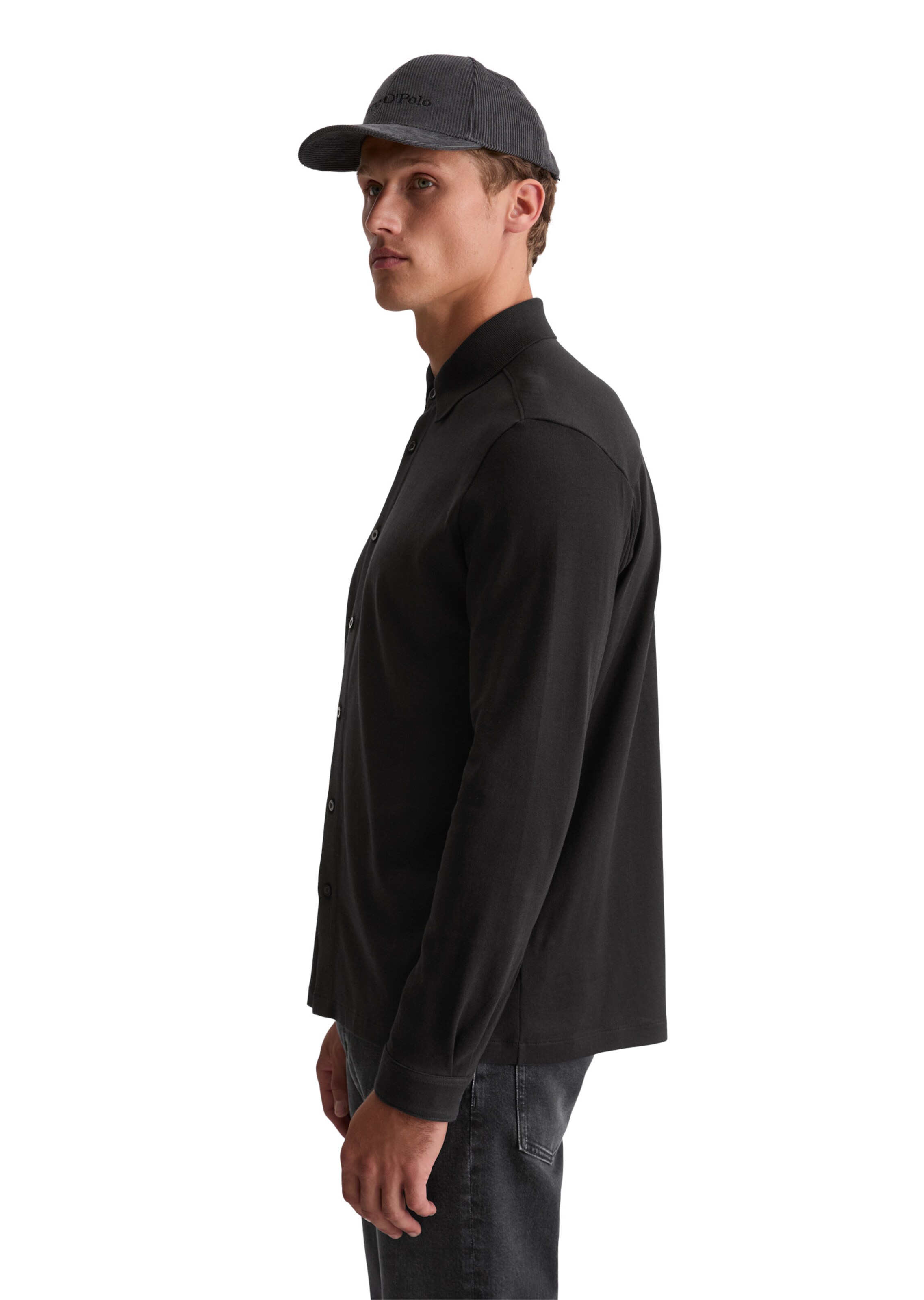 Marc O'Polo Regular fit Overhemd in Zwart