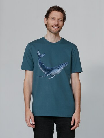 Watapparel Shirt ' Wal ' in Blauw: voorkant