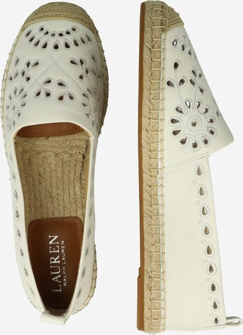 Espadrile 'CAMERYN' de la Lauren Ralph Lauren pe alb