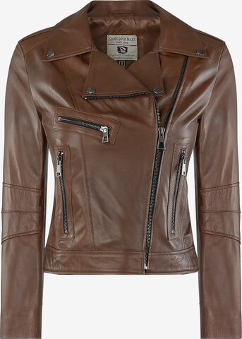 Giorgio di Mare Between-Season Jacket in Brown: front