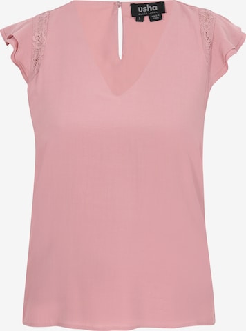 Chemisier 'Fashion Look' usha BLACK LABEL en rose : devant
