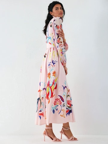 MSN Collection Maxi Kleid in Pink