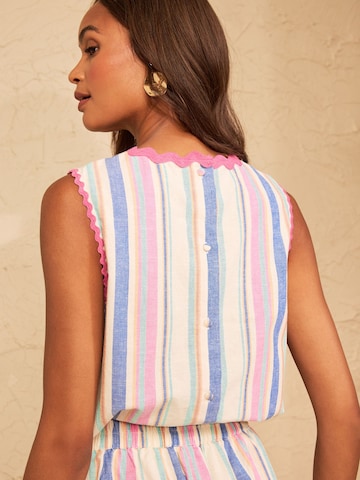 love & roses - Top en blanco
