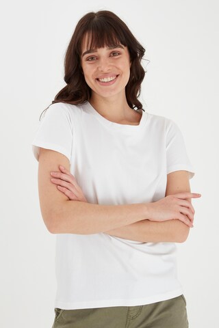 Fransa Shirt in Wit: voorkant