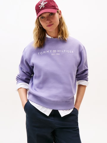 TOMMY HILFIGER Tréning póló - lila: elől