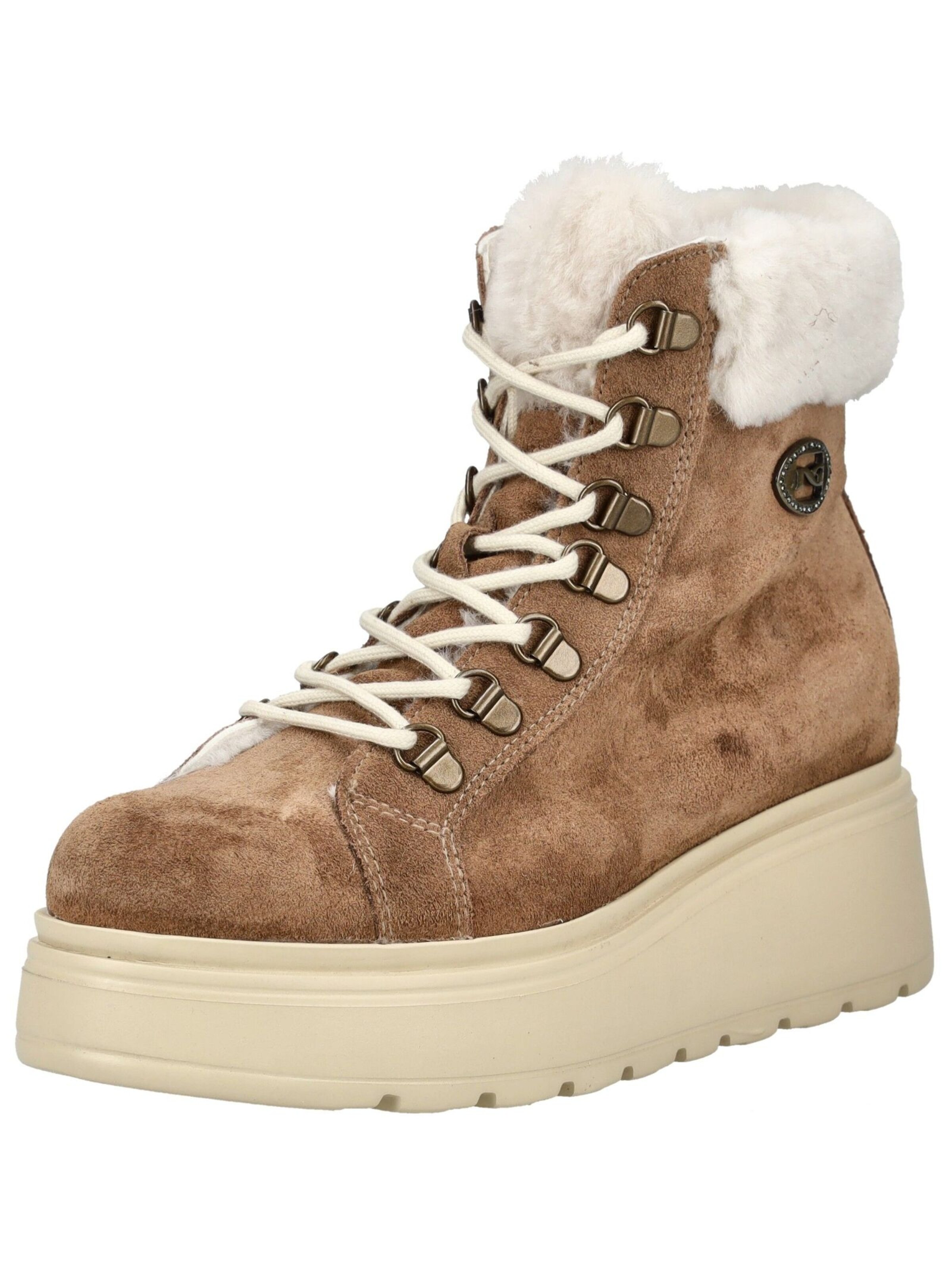 Nero Giardini Lace-up bootie in Brown: front