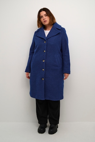 KAFFE CURVE Between-seasons coat 'Anni' in Blue