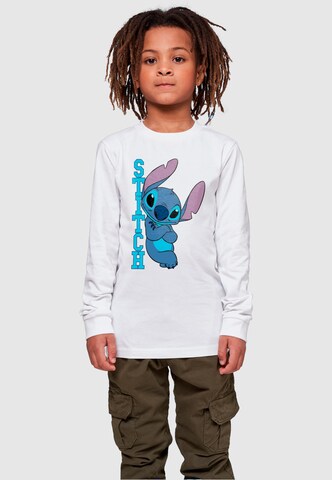 ABSOLUTE CULT Shirt 'Lilo And Stitch - Posing' in Weiß: predná strana