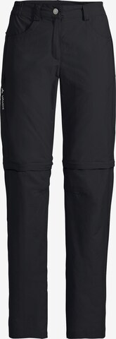 VAUDE Regular Outdoorhose 'Farley' in Schwarz: predná strana