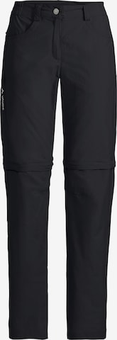 VAUDE Regular Outdoor Pants 'Farley' in Black: front