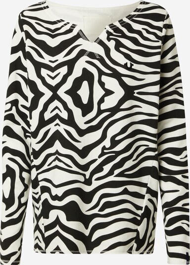 True Religion Sweater majica u crna / bijela, Pregled proizvoda