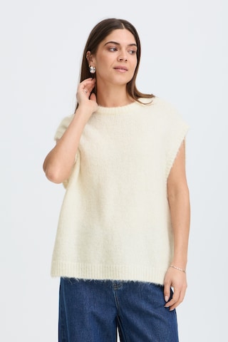 Cardigan 'GEORGIE ' Pulz en beige : devant