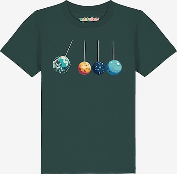 T-Shirt ' Weltraumforscher ' watabout.kids en vert : devant