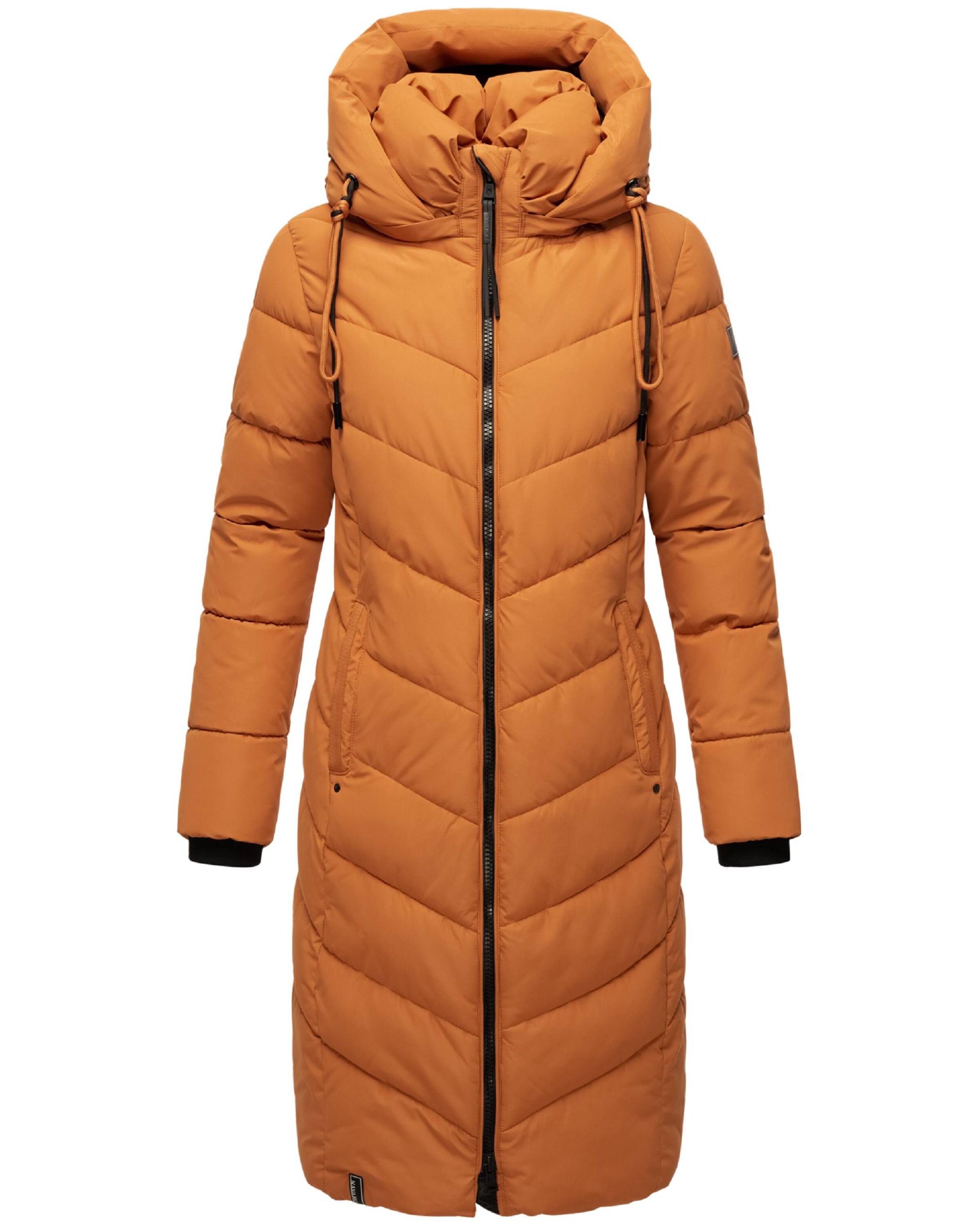 NAVAHOO Winter coat 'Sahnekatzii XIV' in Orange: front