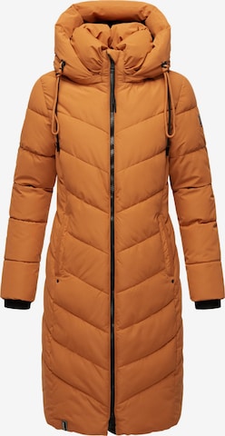 NAVAHOO Winter Coat 'Sahnekatzii XIV' in Orange: front