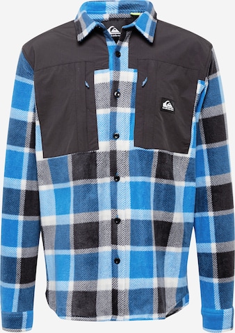 QUIKSILVER Regular fit Athletic Button Up Shirt 'NORTH SEAS' in Blue: front