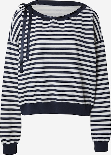 HOLLISTER Sweater majica u mornarsko plava / bijela, Pregled proizvoda