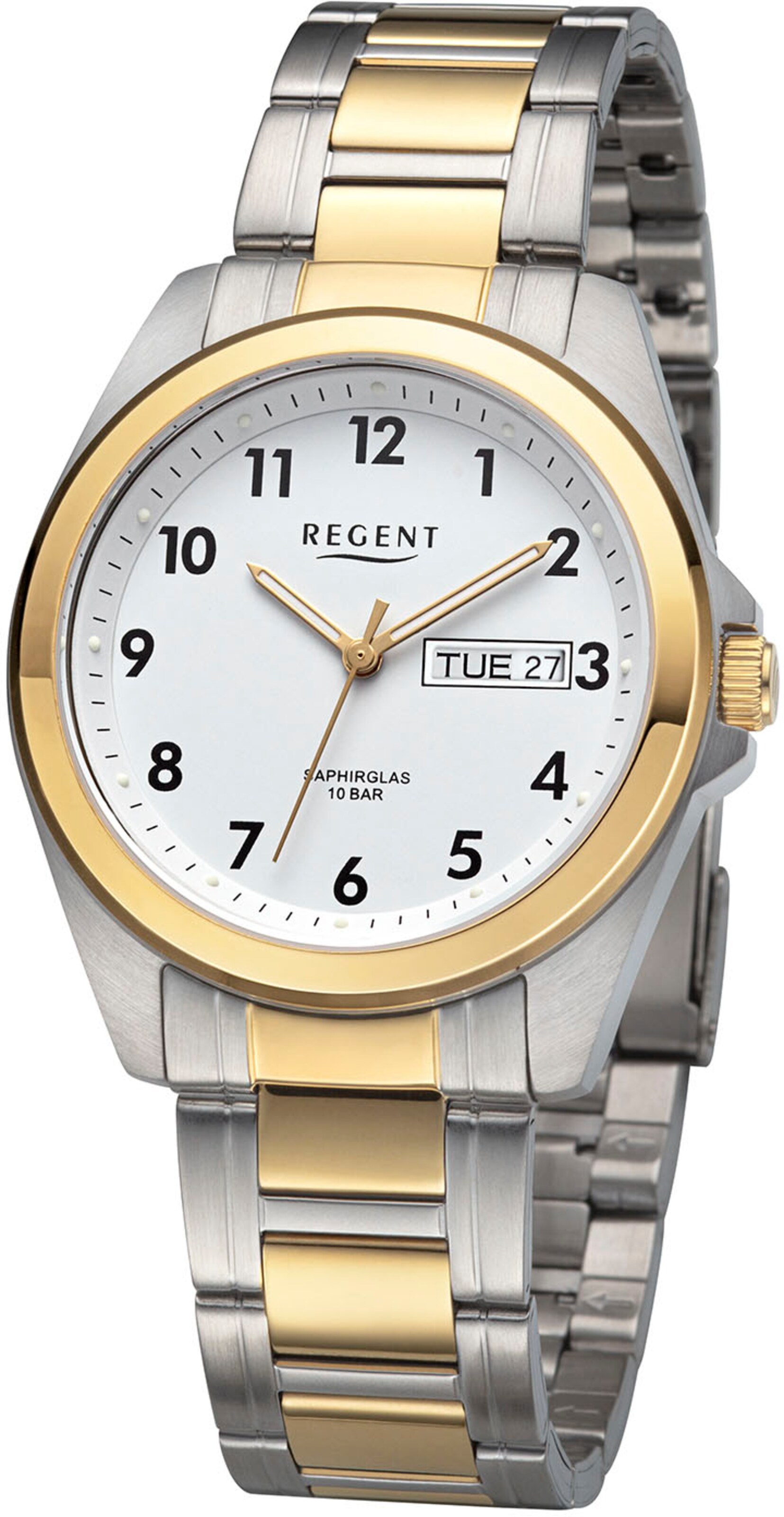 REGENT Analog Watch in Silver: front