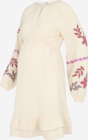 Only Maternity Mekko 'OLMBLAKE' värissä sininen / ruskea / kivenharmaa / vaaleanpunainen, Tuotenäkymä