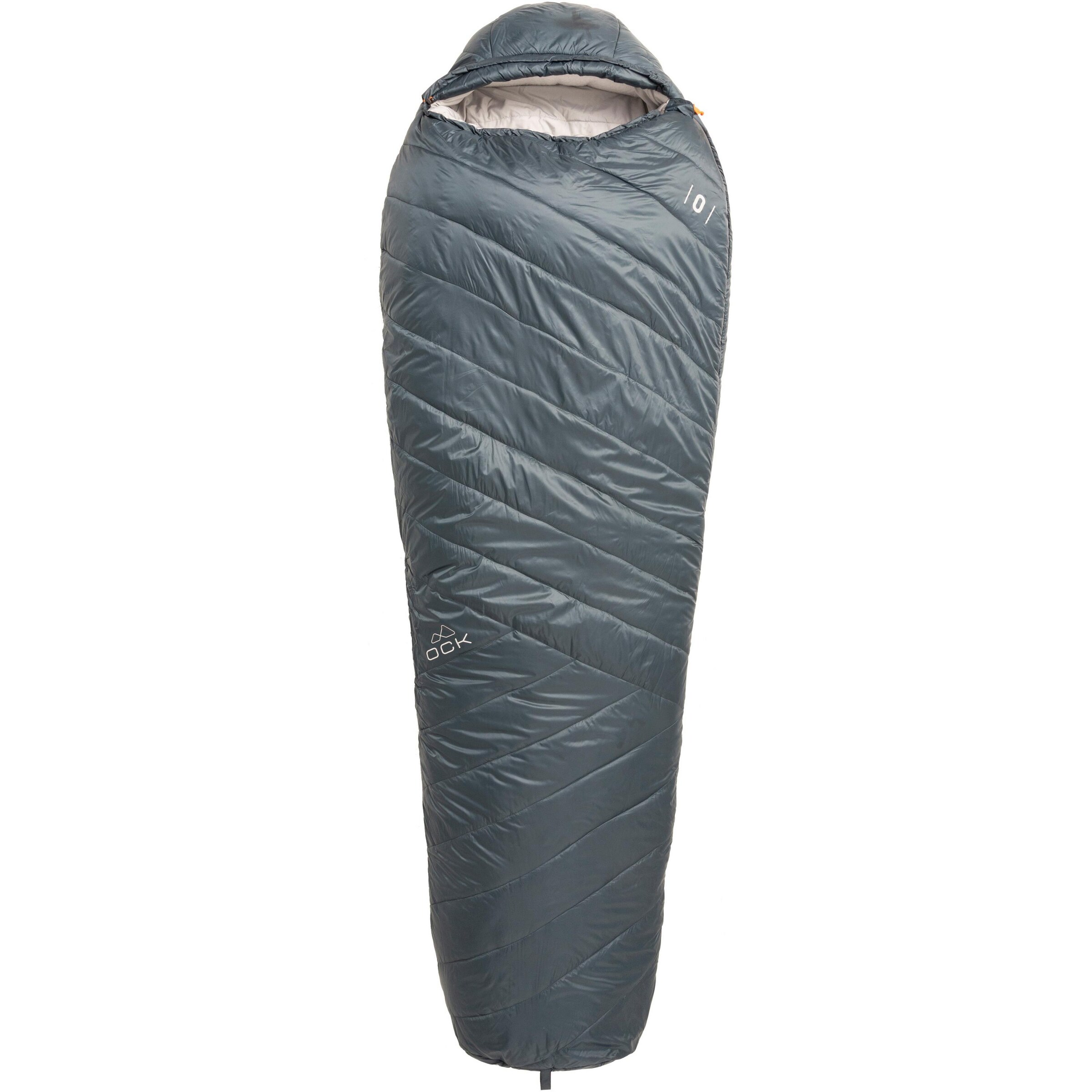 OCK Sleeping Bag 'Pro 0C' in Grey: front