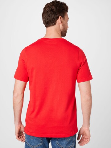 T-Shirt 'Adicolor Classics Trefoil' ADIDAS ORIGINALS en rouge