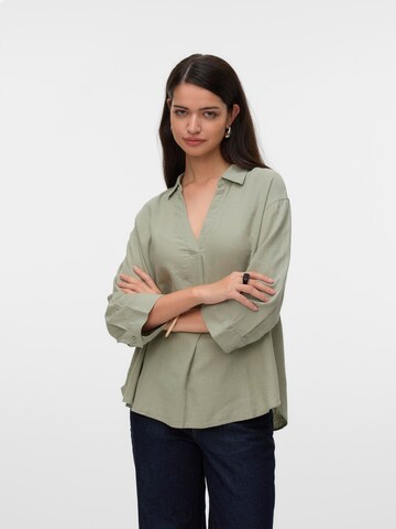 VERO MODA Blouse 'VMLinn' in Green: front