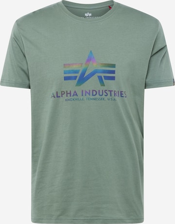ALPHA INDUSTRIES - Camiseta en verde: frente