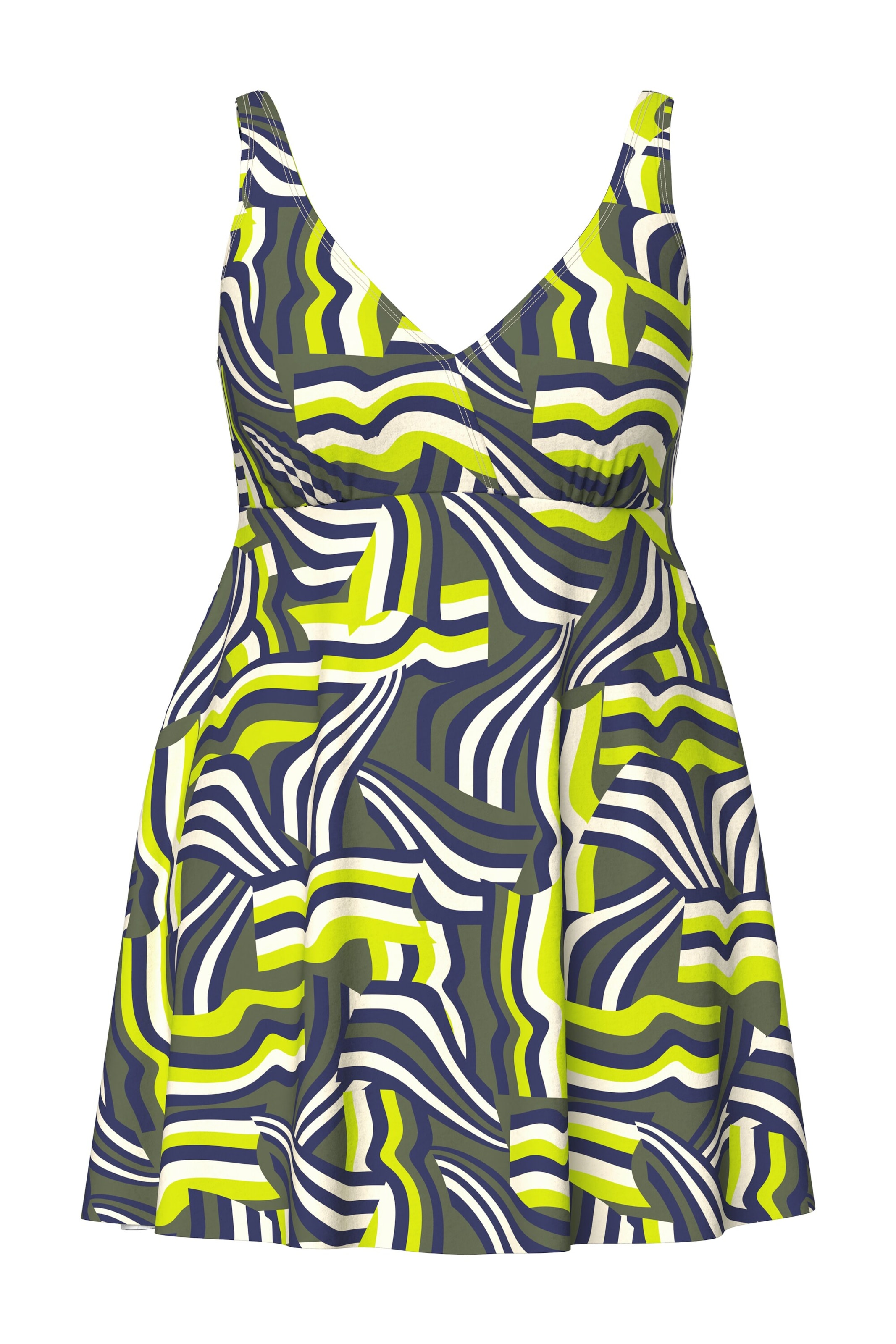 Bustier Maillot de bain Ulla Popken en gris : devant