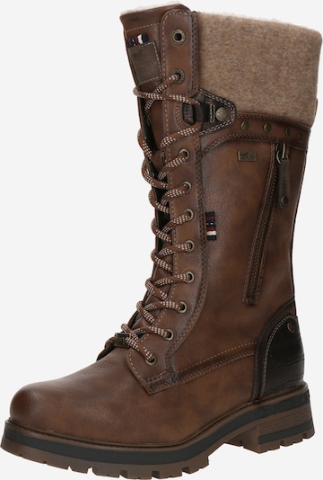 Suvarstomieji batai iš MUSTANG, spalva – ruda, Prekių apžvalga