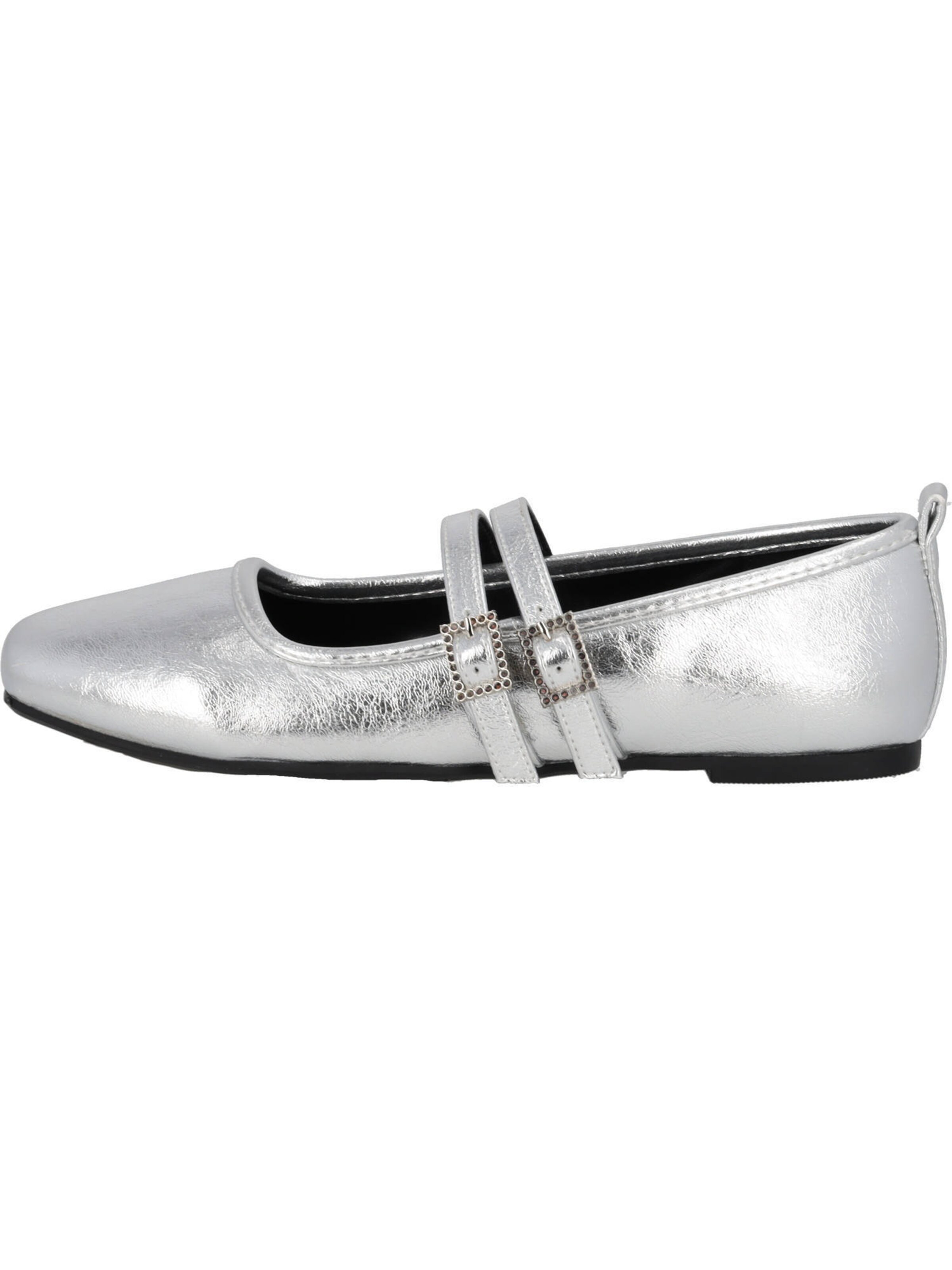 Palado by Sila Sahin Strap ballerina 'Biaruk' in Silver: front