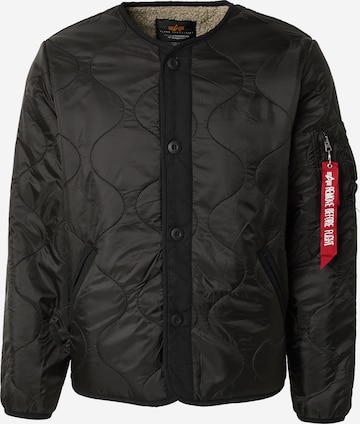 ALPHA INDUSTRIES Välikausitakki värissä musta: etupuoli