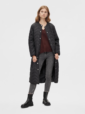 PIECES Between-seasons coat 'FAWN' in Black