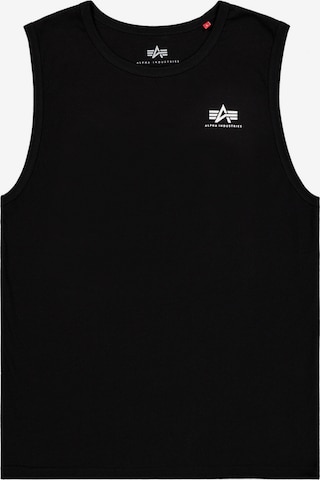 Maglietta di ALPHA INDUSTRIES in nero: frontale