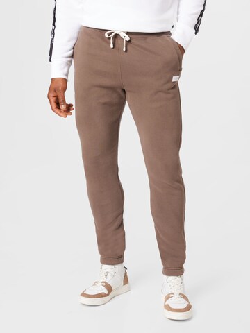 HOLLISTER Tapered Broek in Bruin: voorkant