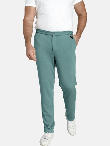 Loosefit Pantalon ' Baron Blaine ' Charles Colby en vert : devant