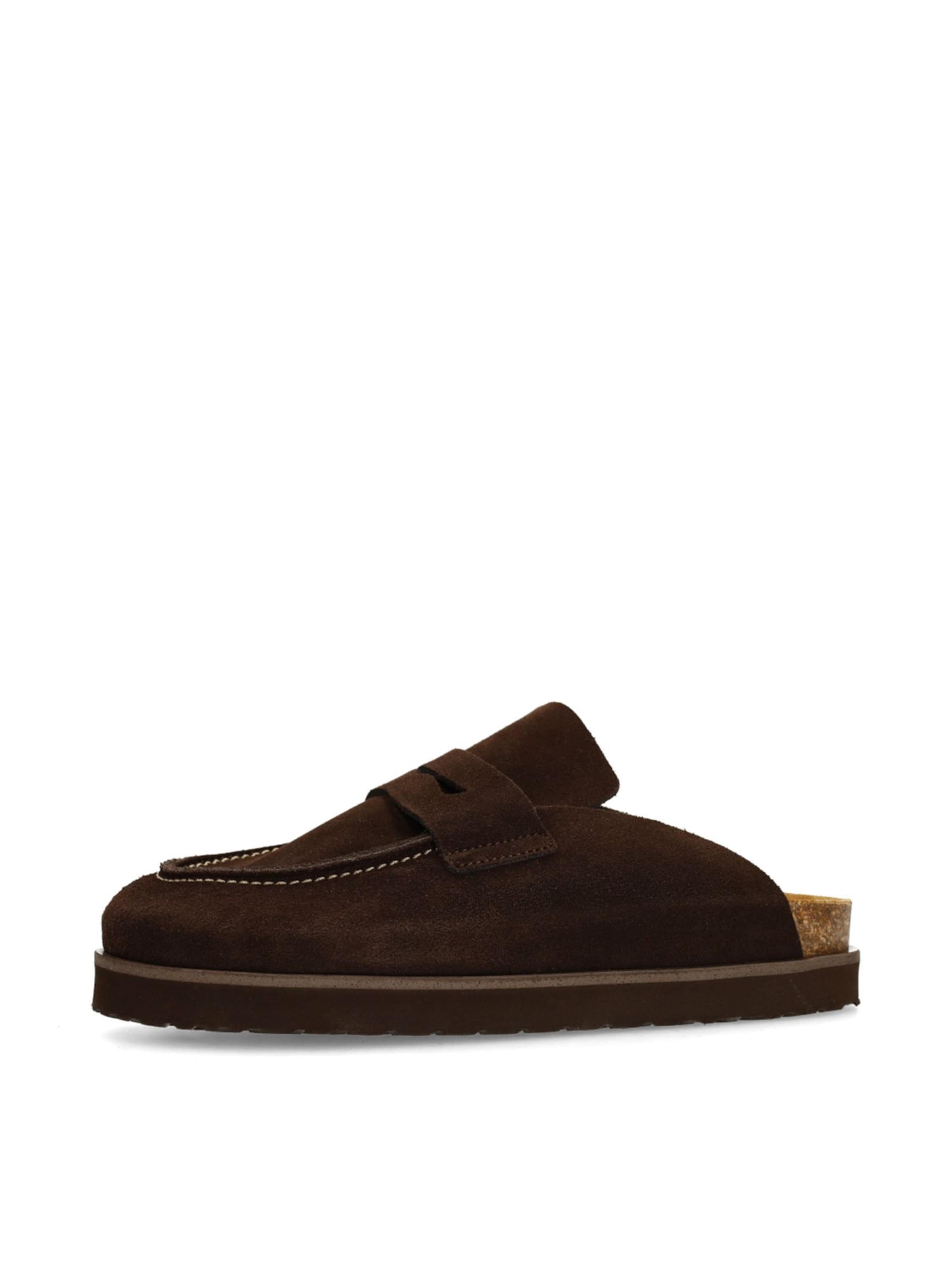 SACHA Mules in Brown: front