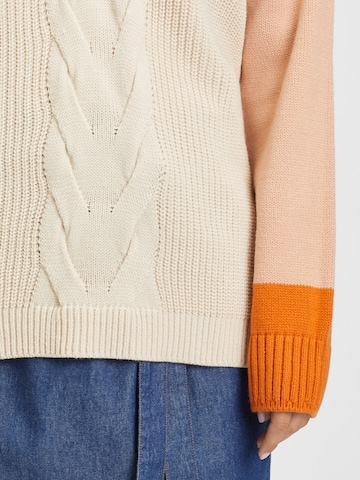 LASCANA Sweater 'Braid' in Beige