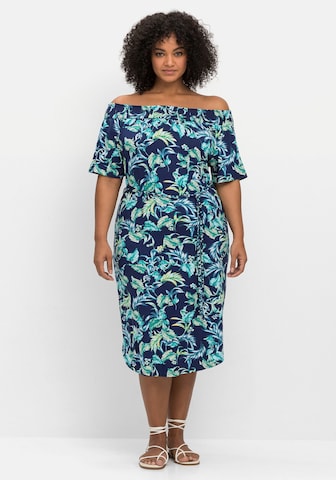 SHEEGO Beach Dress in Blue: front